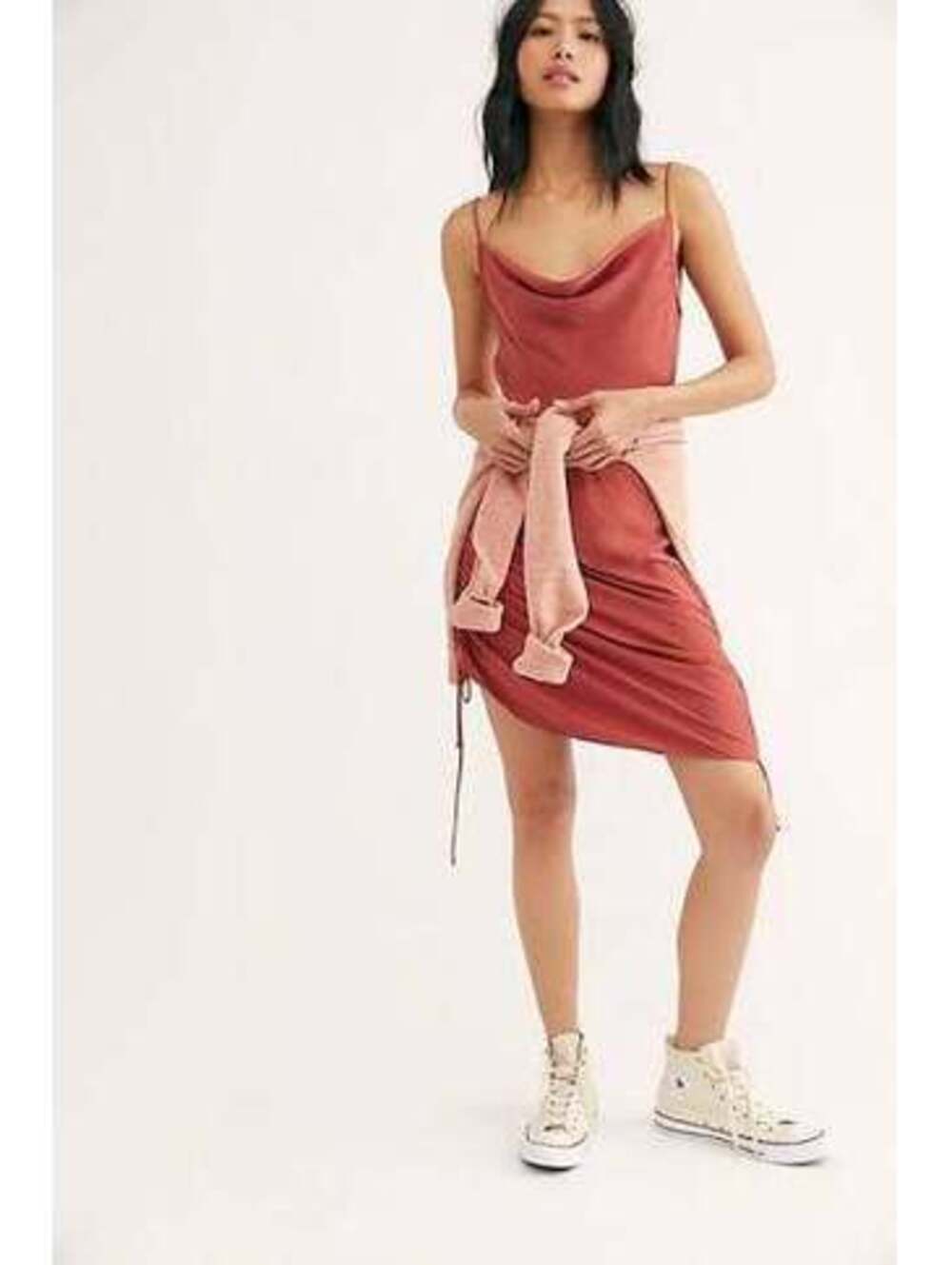 Free People Women's Burnt Pink Day to Night Slip Dress - Size Small